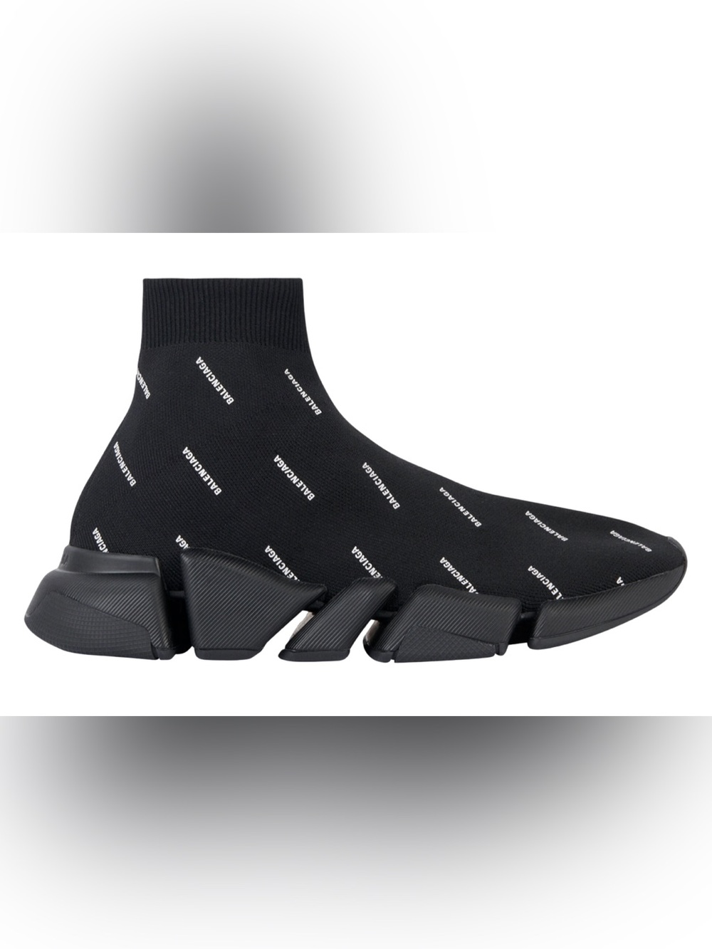 Balenciaga Black Logo Sock Sneaker Boot